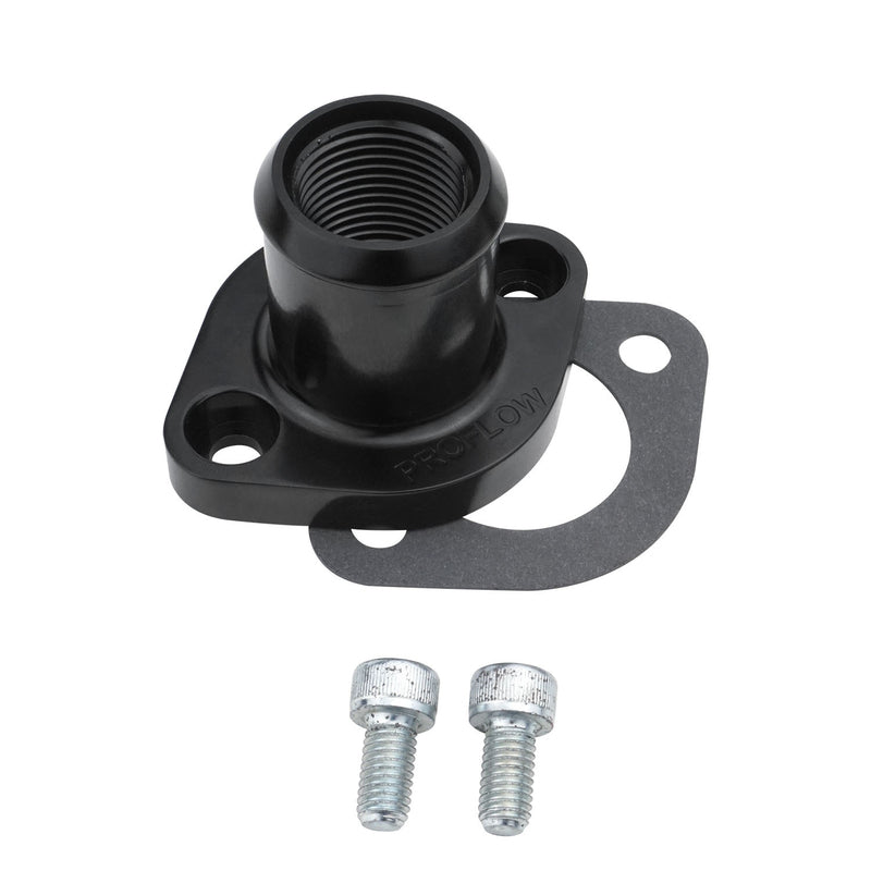 Proflow PFETH-818BK Billet Aluminium Top Water Neck Housing For Nissan & Holden RB30 Black
