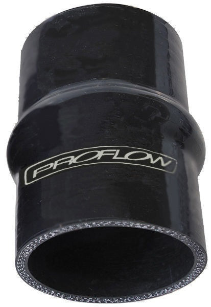 Proflow PFESHH101-200B Hose Tubing Silicone Coupler Hump Style 2.00in. Straight 3in. Length Black