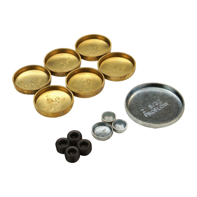 Proflow PFEWP-3818015 Freeze Welch plugs Brass For Ford 221-302 351W Kit