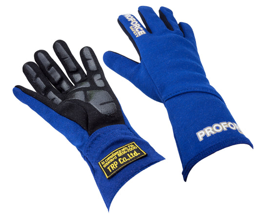 Proforce Safety PFS-4100-L-BU Proforce Driving Gloves Pro 1 Racing Double Layer Nomex Blue FIA Large Pair