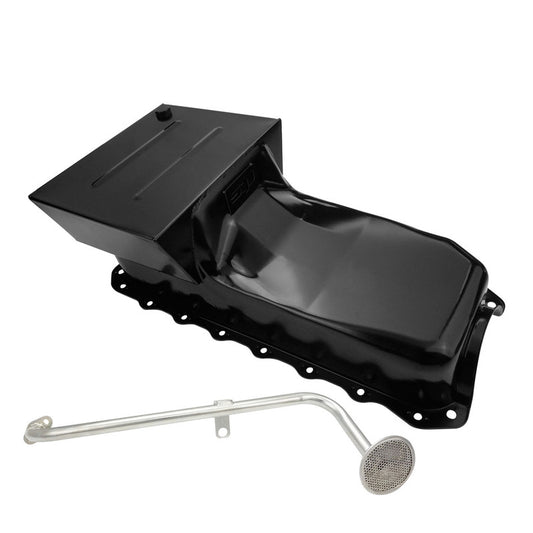 RTS RTS-2101KIT Oil Pan For Holden V8 253-308 355 Stroker Steel Black 6.5 LT Capacity Holden HQ-WB Torana LH-LX Includes Matching -3318 Pick Up Kit
