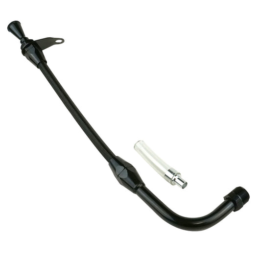 Proflow PFE-XTD-30C4TMPAN Transmission Dipstick Braided Stainless Black Billet Handle Transmission Mount For Ford C-4 C10 Pan-Fill Each