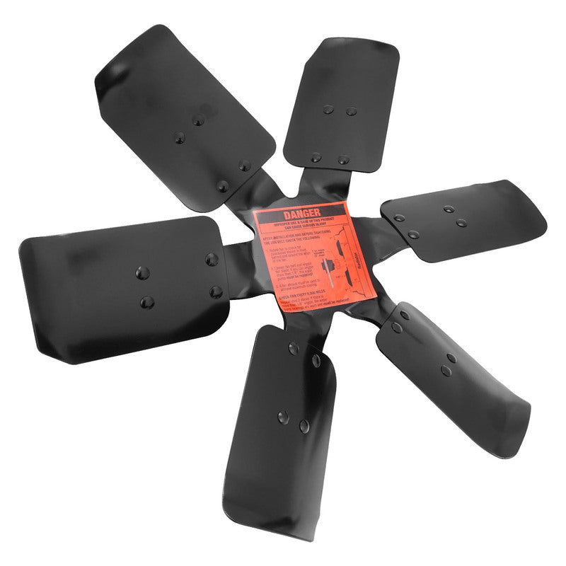 Proflow PFEWP-FAN17 OE 17" 6 Blade Heavy Duty Steel Ford Style Rigid Factory Air Conditioning Style Universal Race Fan Each