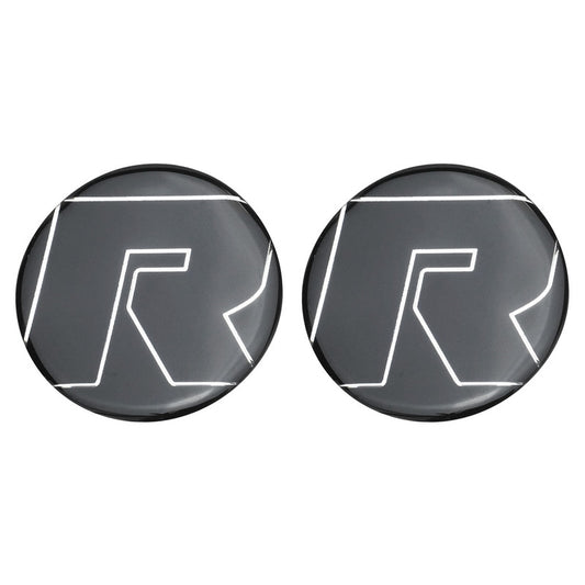 RTS RTS-ADecal-S Axle Decal Stick-on Plastic Moulded White Lettering Pair