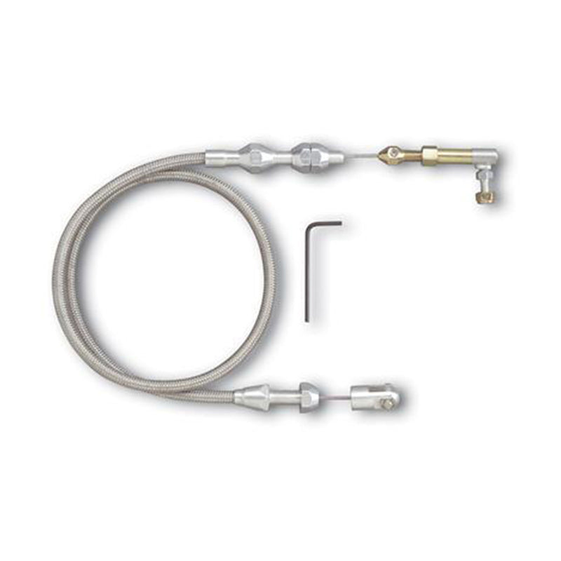 Proflow PFETCS6054 Throttle Cable Braided Stainless Steel 24 in. Long Universal Kit