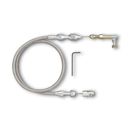 Proflow PFETCS6054 Throttle Cable Braided Stainless Steel 24 in. Long Universal Kit