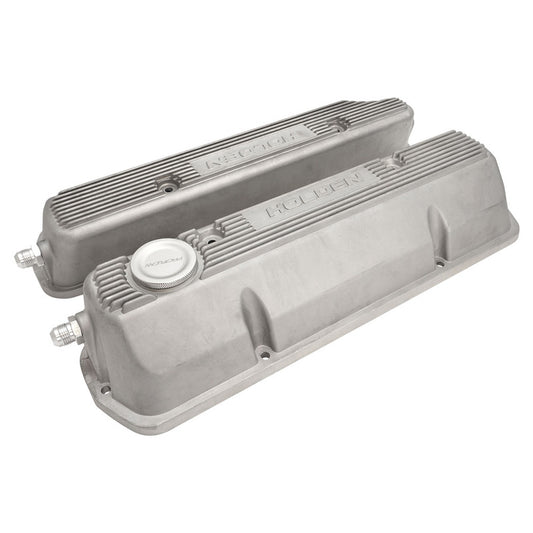 Proflow PFEVC-950 Aluminium Valve Covers For Holden Commodore V8 VN-VT OE Style Cast Aluminium Natural Set