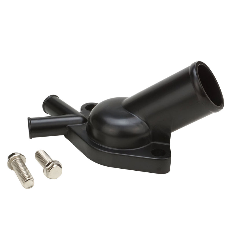 Proflow PFETH-R1935-BK Aluminium Water Neck Black For Holden Commodore V8 Dual Outlet