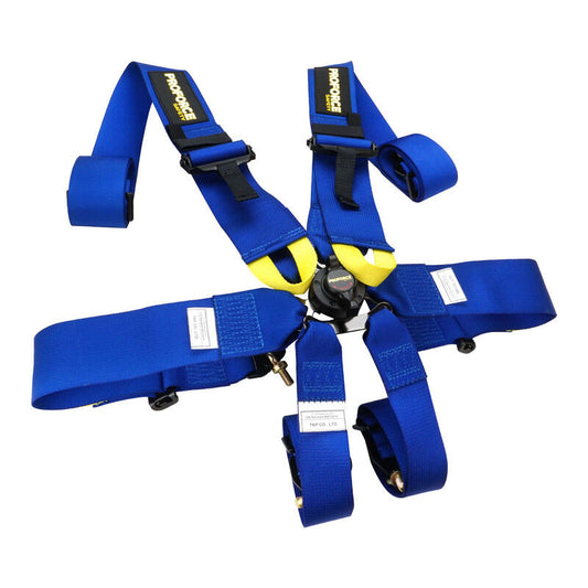 Proforce Safety PFS-7000BU-DATED Proforce Racing Harness SFI,FIA & CAMS Approved,exp 2024/25 6 Point Camlock Individual-Type Bolt-In Floor or Roll Bar Mount Blue Each