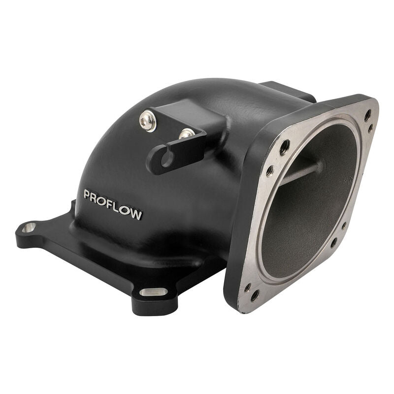 Proflow PFETBE95BK EFI Throttle Body Intake Elbow 95mm Universal or LS To 4150 Square Bore Cast Aluminium Black