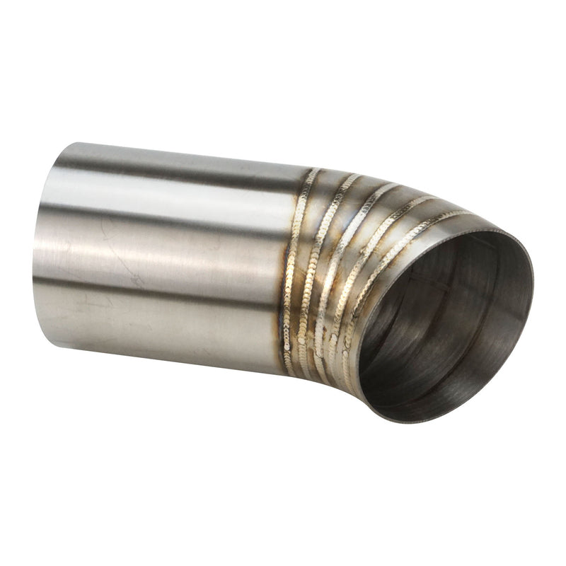 Proflow PFESS-PCDUMP300-45 Pie Cut Welded 304 Stainless Steel Turbo Dump Pipe Tip 3.0 in 45 Degree Angle 120mm Leg Length