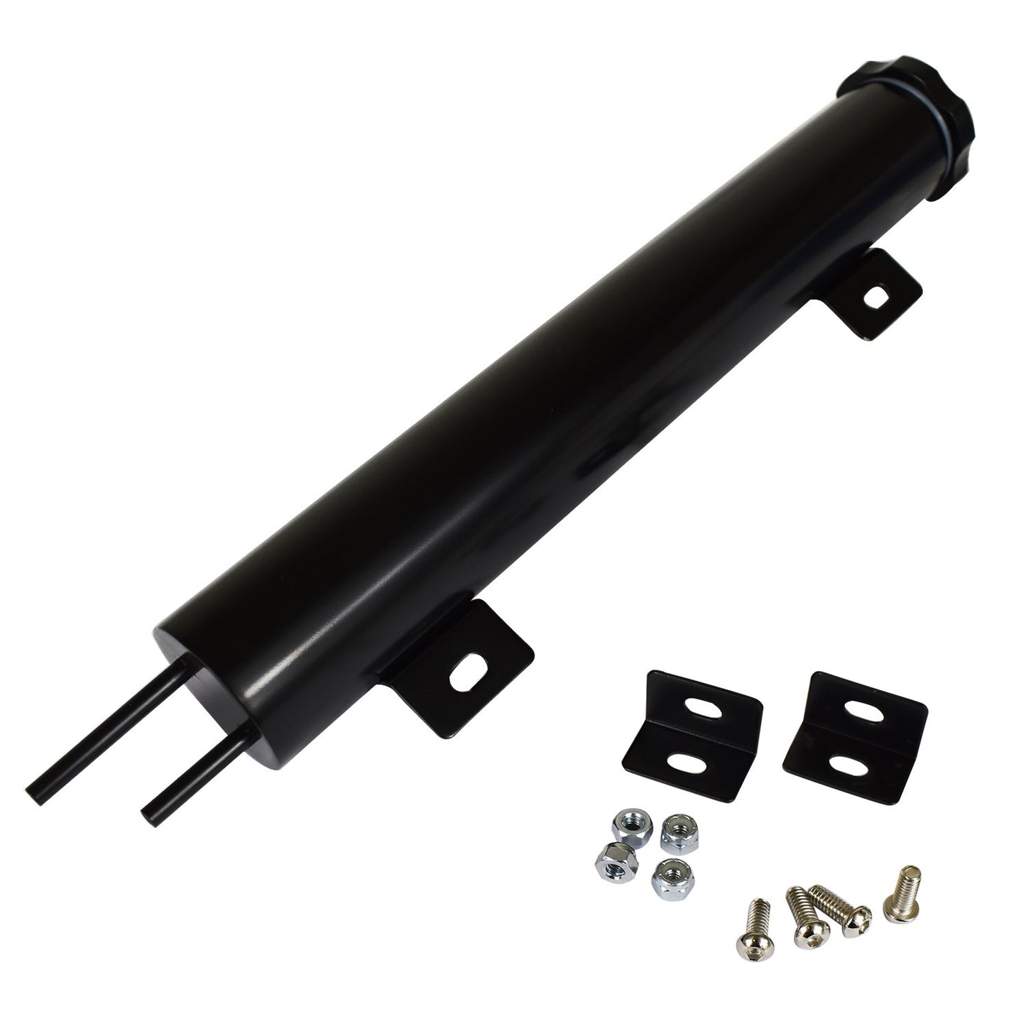 Proflow PFERO50430BK Aluminium Radiator Overflow Tank Bottle and Cap Universal 50mm x 430mm Black