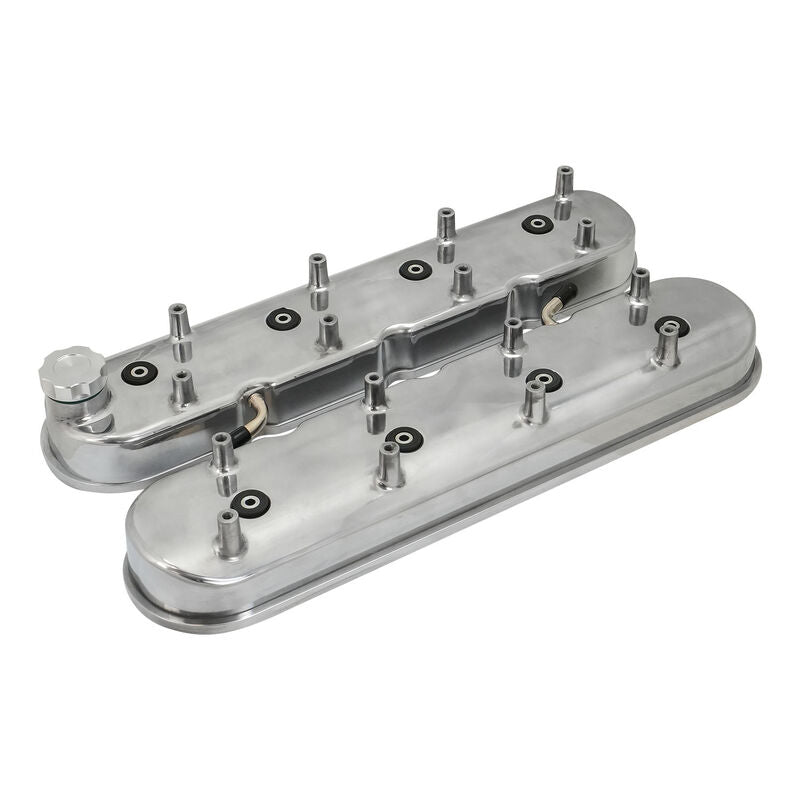 Proflow PFEVC-8578P Valve Covers For Holden/Chev Commodore LS Cast Aluminium With Coil Mounting Post Polished Set