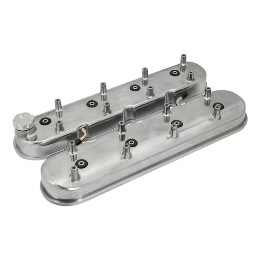 Proflow PFEVC-8578P Valve Covers For Holden/Chev Commodore LS Cast Aluminium With Coil Mounting Post Polished Set