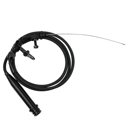 Proflow PFETCS6051-BK Automatic Transmission Black Braided Stainless Kickdown Kit Carburettor GM TH700 R4 Kit,