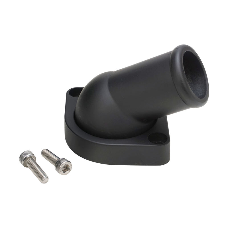 Proflow PFETH-R8937BK Water Neck Thermostat Housing Cast Aluminum Black 45 Degree Swivel Chev For Holden LS Each
