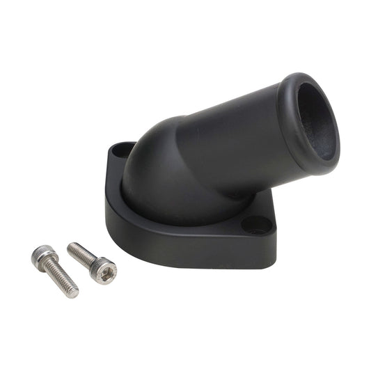 Proflow PFETH-R8937BK Water Neck Thermostat Housing Cast Aluminum Black 45 Degree Swivel Chev For Holden LS Each