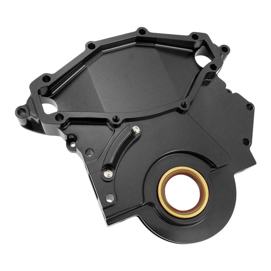 Proflow PFETCH308BILL-BK Timing Cover For Holden V8 All 253/308 And 304 EFI Billet Aluminium Black *Revised Version*