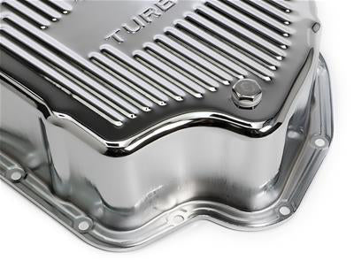 RTS RTS70200CH Transmission Oil Pan Extra Capacity Steel Ribbed Chrome GM Chev Holden TH400 Each