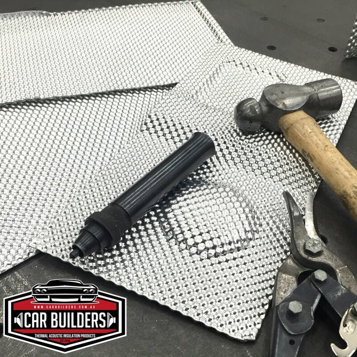 Car Builders Embossed Heat Shield 500mm x 700mm