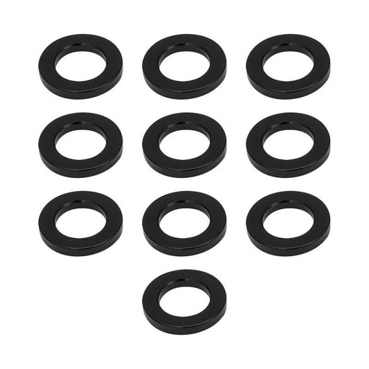 Street Pro Wheels STP-WN5481-T-BLK-10 Street Pro Wheel Lug Nut Washers Black Thick Mag Wheel Lug Nut Washers Set of 10 5mm T / 27mm OD