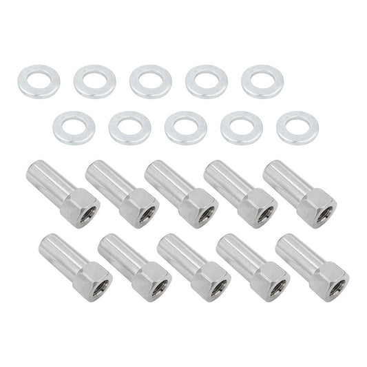 Street Pro Wheels STP-WN5122K10-CHM-OP Wheel Lug Nut Kit Chrome Cragar Weld SST Open End Mag Length 1.91 7/16 1.380 inch Shank Set of 10