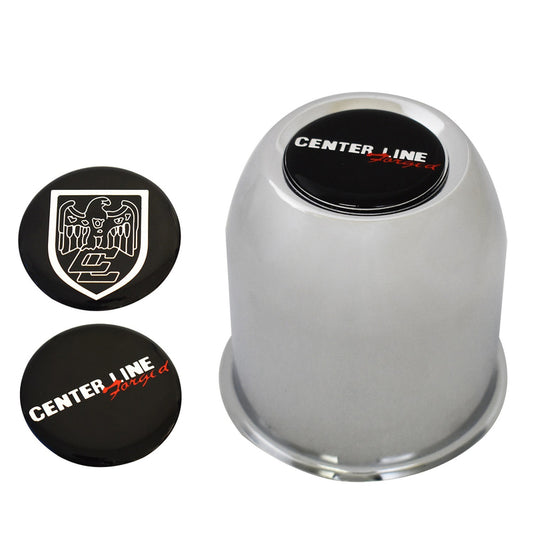 Street Pro Wheels STP002-CS70 Centre Cap Suit 005 Series & Convo Wheels Eagle & Centreline Decals Chrome