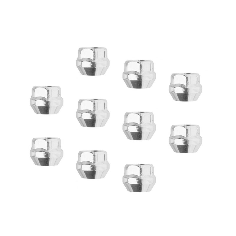 Street Pro Wheels STP-WN5357K10-CHM-OP Wheel Lug Nut Kit Chrome Acorn Open End Bulge Length 0.87 12 x 1.25 Set of 10