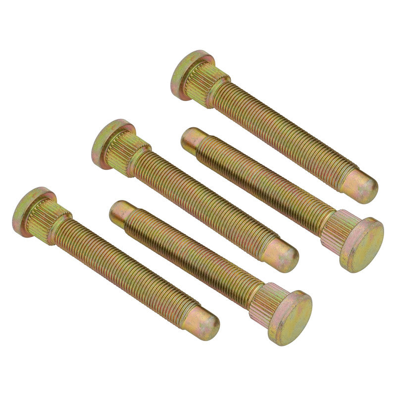 RTS RTS-WS7703 Wheel Studs Axle Studs Press-In 3.200 Inc length,1/2-20 in. Right Hand Thread .625 Knurl Dia For Ford For Chrysler Front Set of 5