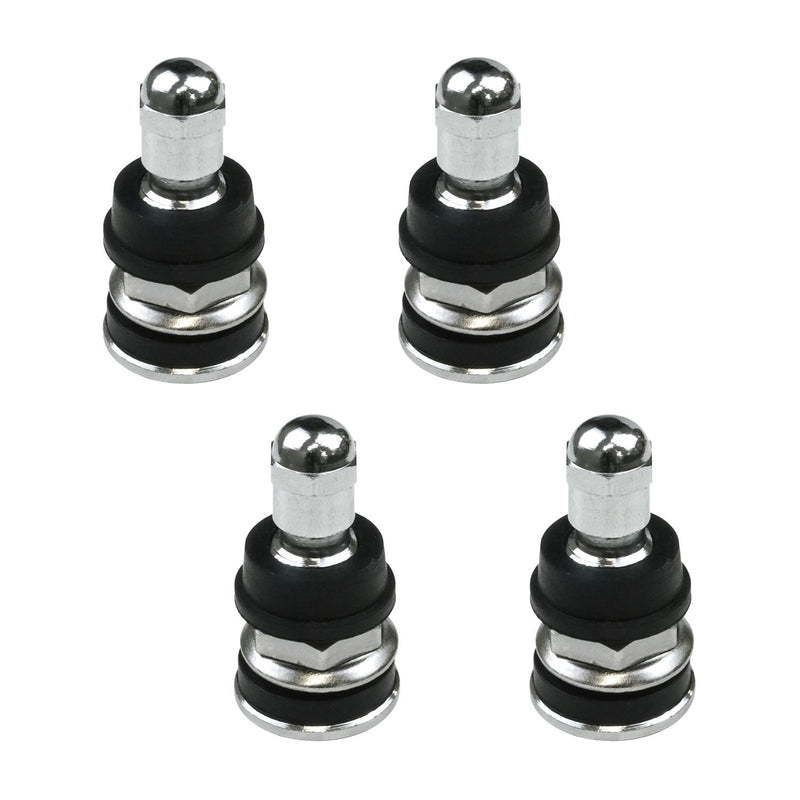 Street Pro Wheels STP-VS2900 Tyre Valves Short-Style Suit Large Valve Hole (15mm) Weld Drag Rears Chrome Bolt-On Set of 4