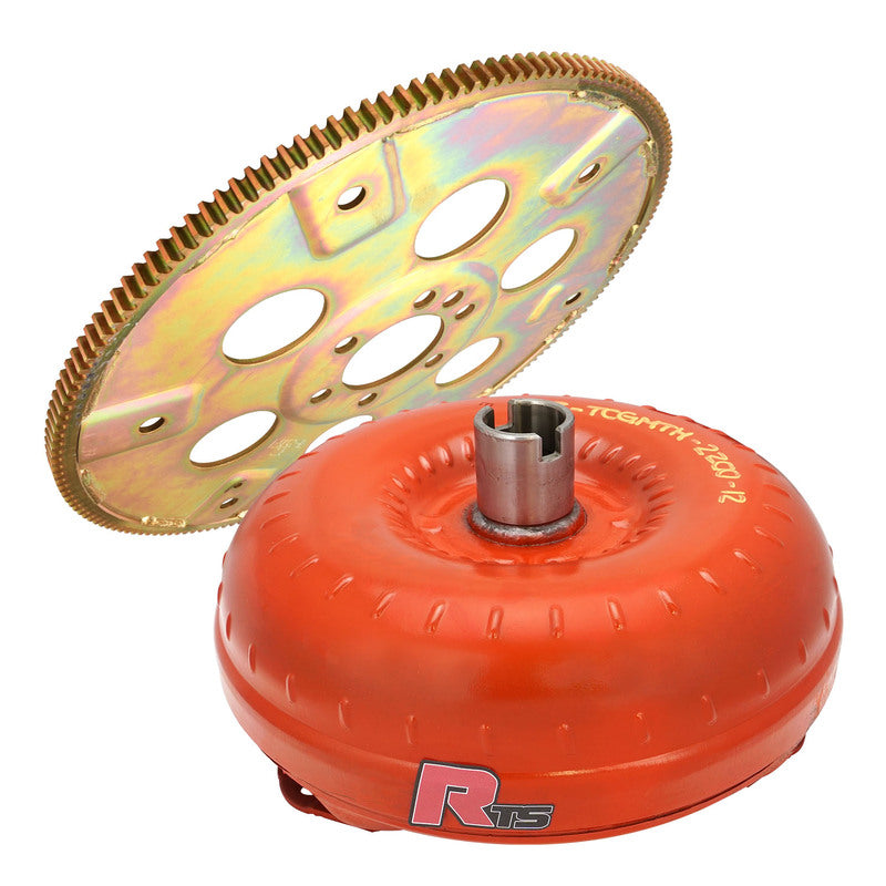 RTS RTSTC-2024-K Stalker 12'' High Stall Torque Converter & Flexplate Kit TH350 & TH400 1800-2200 550HP GM Chev