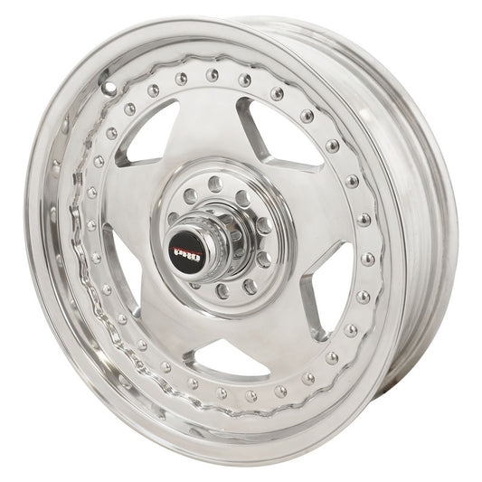 Street Pro Wheels STP005-174500 Street Pro Convo Pro Wheel Polished 17x4.5 in. For Holden For Chevrolet For Ford Dual Bolt Circle (-6) 2.50" Back Space