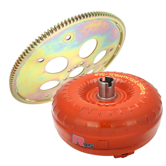 RTS RTSTC-2026-K Stalker 12'' High Stall Torque Converter & Flexplate Kit GM TH700R4/4L60/4L60E 30 Spline 550HP 2200-2500 Holden V8 Commodore Kit