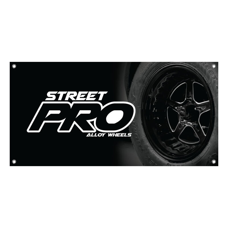 Street Pro Wheels STPBANNER15 Vinyl Banner 1500mm x 750mm Street Pro Logo Each