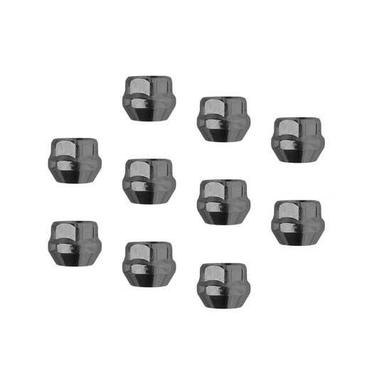 Street Pro Wheels STP-WN5355K10-BLK-OP Wheel Lug Nut Kit Black Acorn Open End Bulge Length 0.87 12 x 1.50 Set of 10