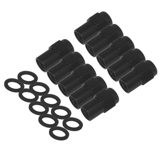 Street Pro Wheels STP-WN5205K10-BLK Wheel Lug Nut Kit Black 002 Streetpro Mag Length 1.56 M12 x 1.5 .700 shank Set of 10
