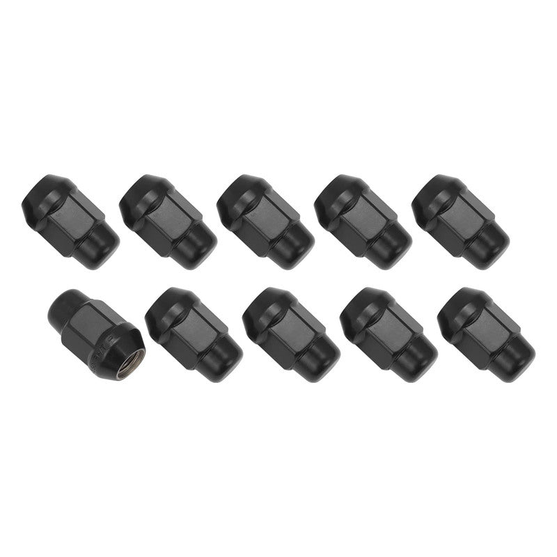 Street Pro Wheels STP-WN5405K10-BLK Wheel Lug Nut Kit Black Acorn Bulge length 1.42 M12 x 1.50 Set of 10
