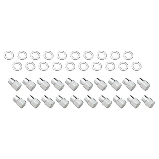 Street Pro Wheels STP-WN5105K20 Wheel Lug Nut kit Chrome Dome Medium Mag Length 1.38 M12 x 1.5 0.55 Shank Set of 20