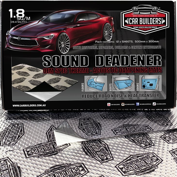 Car Builders Sound Deadener - Stage 1 - 1 Box - 1.8 - Silver
