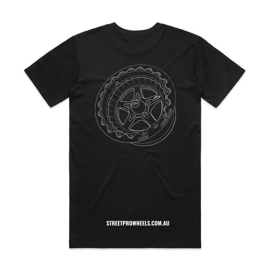 Street Pro Wheels STP-TSHIRT-XL T-Shirt Black Cotton XL