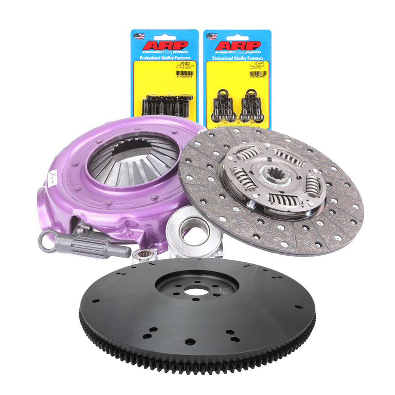RTS RTS-FW002-280021ABLK Clutch & Billet Black Flywheel Assembly Xtreme Clutch Kit For Ford V8 Bronco Bolt Pattern 10-Spline 1 1/16 in. Diameter Shaft 11 in. Diameter