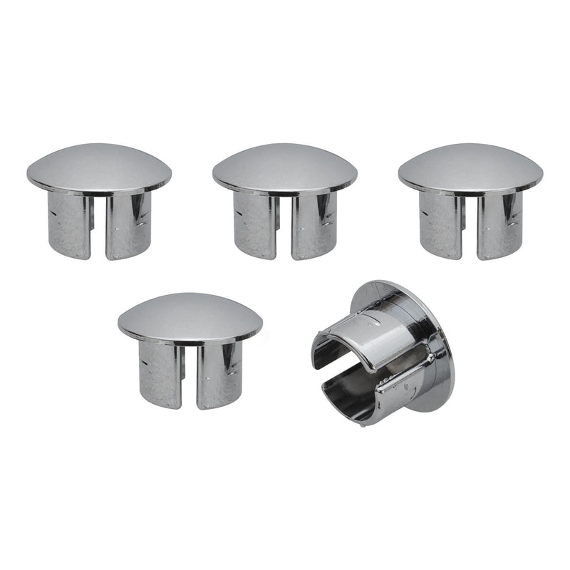 Street Pro Wheels STP-WPLUG-C Street Pro Wheel Plugs Chrome Push In 11/16 in. Hole Streetpro Weld Cragar Set of 5