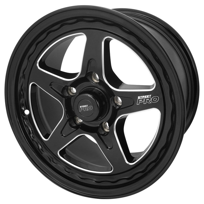 Street Pro Wheels STP002-158000COM-BK Street Pro ll V Convo Pro Wheel Black 15x8 in. For Holden Commodore Bolt Circle 5 x 120mm (+42) 6.15 in. Back Space