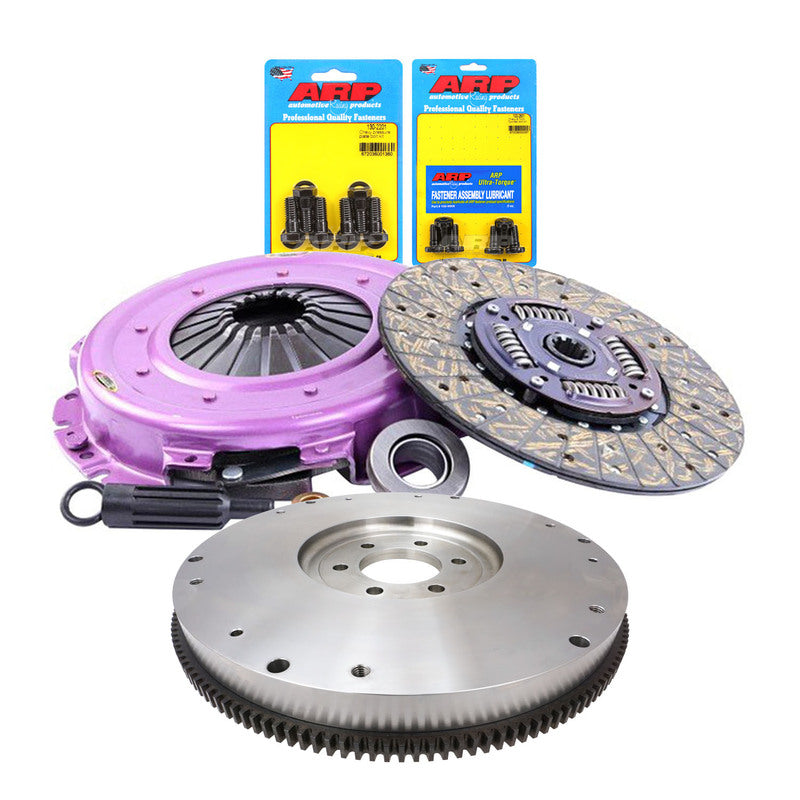 RTS RTS-FW001-153260021A Clutch & Billet Flywheel Assembly Xtreme Clutch Kit For Chevrolet 153 Tooth V8 10-Spline 1- 1/8 in. Diameter Shaft 10 in. Diameter Disc Kit