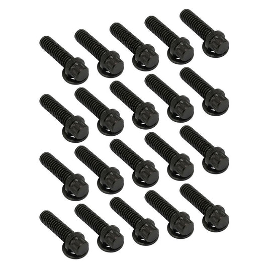 Street Pro Wheels STP009-BLBK Beadlock Ring Bolt & Washer Kit 5/16''-18 Thread 1.00'' UHL (25mm) 20 Pack