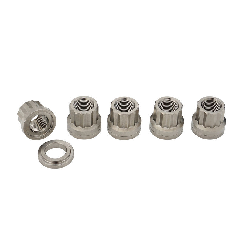 RTS RTSTI-LUG58 Wheel Lug Nut w/Washer Kit 5/8"-18 Grade 5 Titanium Drag Race 5 Pack