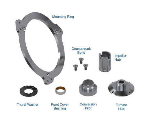 RTS RTS-TCR14-KIT Converter Mounting Ring Kit 10in. 30spl GM TH350 TH400 Powerglide & Trimatic with Turbo Spline Dual Bolt Circle 10.75" & 11.50" Each
