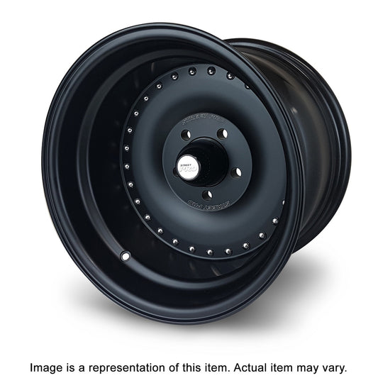 Street Pro Wheels STP007-158001F-BK Street Pro 007 Series Wheel Blk 15x8.5' For Ford 5 x 4.5' Bolt Circle (6)5.0' Back Space