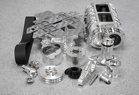 Blower Drive Service BK-3052K Chevy 454 Billet 8-71 Stage 1 Polished Blower Kit w/ 2V Pulley