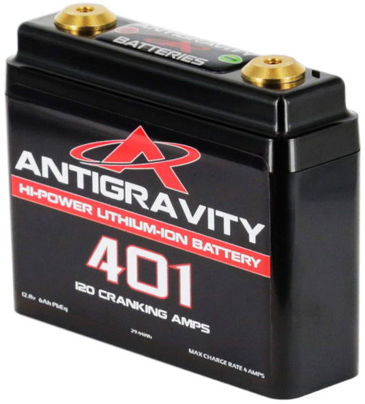 Antigravity Batteries AG-401 Lithium Battery 12V 120CA 6AH 4-Cell 108 x 32 x 95mm